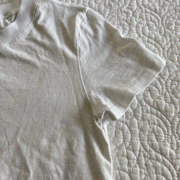 Madewell The Shrunken Tee White Crew Neck Short Sleeve Size XXS - Picture 7 of 11
